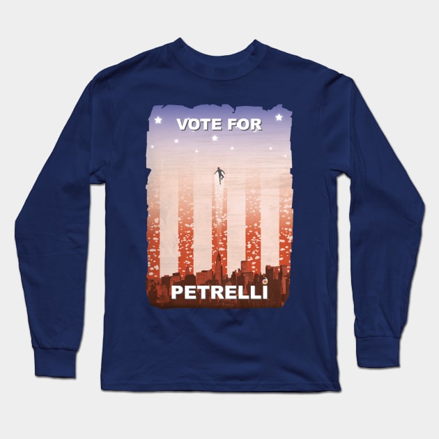 Vote for Nathan Petrelli Long Sleeve T-Shirt by rednessdesign